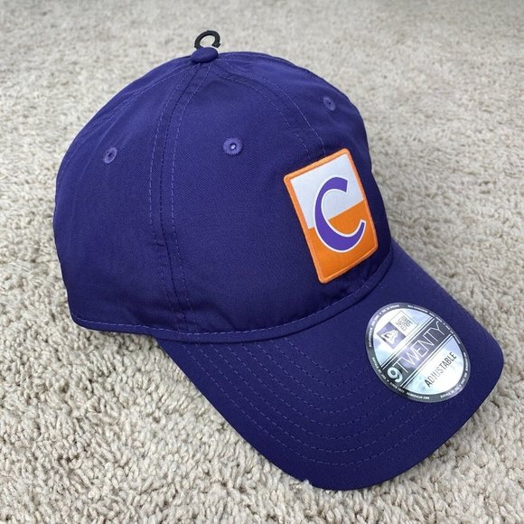 Clemson Tigers NCAA New Era 9TWENTY Hat Purple Contrast Patch Adjustable Cap NWT - Picture 3 of 8
